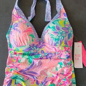 NWT Lilly Pulitzer sz 6 Bliss Halter Tankini
